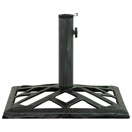 Green cast iron parasol base 44x44x31 cm by vidaXL, Umbrella bases - Ref: Foro24-317760, Price: 54,15 €, Discount: %