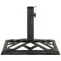 Green cast iron parasol base 44x44x31 cm by vidaXL, Umbrella bases - Ref: Foro24-317760, Price: 54,15 €, Discount: %