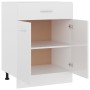 Unterschrank Edelholz weiß glänzend 60x46x81,5 cm von vidaXL, Küchenschränke - Ref: Foro24-801233, Preis: 109,06 €, Rabatt: %