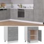 Armario bajo cajón madera ingeniería gris hormigón 60x46x81,5cm de vidaXL, Armarios de cocina - Ref: Foro24-801232, Precio: 1...