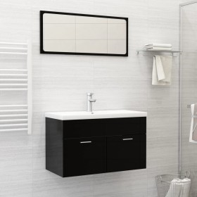 Lavabo empotrado con grifo cerámica blanco 81x39x18 cm de vidaXL, Lavabos - Ref: Foro24-148625, Precio: 222,48 €, Descuento: %