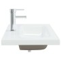 Lavabo empotrado con grifo cerámica blanco 81x39x18 cm de vidaXL, Lavabos - Ref: Foro24-148625, Precio: 222,24 €, Descuento: %