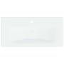 Lavabo empotrado con grifo cerámica blanco 81x39x18 cm de vidaXL, Lavabos - Ref: Foro24-148625, Precio: 222,24 €, Descuento: %