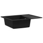 Kitchen sink with oval black granite overflow by vidaXL, Sinks - Ref: Foro24-147101, Price: 197,29 €, Discount: %