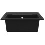 Kitchen sink with oval black granite overflow by vidaXL, Sinks - Ref: Foro24-147101, Price: 197,29 €, Discount: %