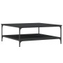 Mesa de centro madera de ingeniería negro 100x100x40 cm de vidaXL, Mesas de centro - Ref: Foro24-832843, Precio: 85,12 €, Des...