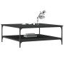 Mesa de centro madera de ingeniería negro 100x100x40 cm de vidaXL, Mesas de centro - Ref: Foro24-832843, Precio: 85,12 €, Des...