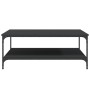 Mesa de centro madera de ingeniería negro 100x100x40 cm de vidaXL, Mesas de centro - Ref: Foro24-832843, Precio: 85,12 €, Des...