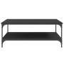 Mesa de centro madera de ingeniería negro 100x100x40 cm de vidaXL, Mesas de centro - Ref: Foro24-832843, Precio: 85,12 €, Des...