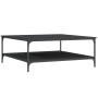 Mesa de centro madera de ingeniería negro 100x100x40 cm de vidaXL, Mesas de centro - Ref: Foro24-832843, Precio: 85,12 €, Des...