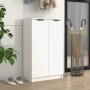 White plywood shoe cabinet 59x35x100 cm by vidaXL, Shoe racks and shoe organizers - Ref: Foro24-811439, Price: 109,90 €, Disc...