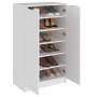 White plywood shoe cabinet 59x35x100 cm by vidaXL, Shoe racks and shoe organizers - Ref: Foro24-811439, Price: 109,90 €, Disc...