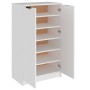 White plywood shoe cabinet 59x35x100 cm by vidaXL, Shoe racks and shoe organizers - Ref: Foro24-811439, Price: 109,90 €, Disc...