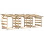 Pergolas with roof 3 pcs impregnated pine wood 100x90x100 cm by vidaXL, Pergolas, arches and garden trellises - Ref: Foro24-3...