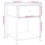 Mesita de noche madera de ingeniería gris Sonoma 44x45x58 cm de vidaXL, Mesitas de noche - Ref: Foro24-825849, Precio: 42,19 ...