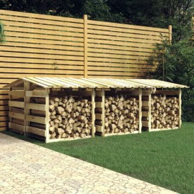 Pergolas with roof 6 pcs impregnated pine wood 100x90x100 cm by vidaXL, Pergolas, arches and garden trellises - Ref: Foro24-3...