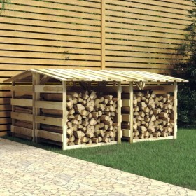 Pergolas with roof 4 pcs impregnated pine wood 100x90x100 cm by vidaXL, Pergolas, arches and garden trellises - Ref: Foro24-3...