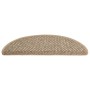 Self-adhesive sisal stair mat 15 pcs beige 56x17x3 cm by vidaXL, Stair mats - Ref: Foro24-326866, Price: 77,37 €, Discount: %