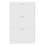 Plywood white shoe cabinet 63x24x103 cm by vidaXL, Shoe racks and shoe organizers - Ref: Foro24-342550, Price: 106,52 €, Disc...