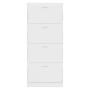 Glossy white plywood shoe cabinet 63x24x147 cm by vidaXL, Shoe racks and shoe organizers - Ref: Foro24-342546, Price: 167,99 ...