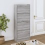 Sonoma gray plywood shoe cabinet 63x24x147 cm by vidaXL, Shoe racks and shoe organizers - Ref: Foro24-342548, Price: 157,99 €...