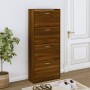 Oak brown plywood shoe cabinet 63x24x147 cm by vidaXL, Shoe racks and shoe organizers - Ref: Foro24-342549, Price: 157,30 €, ...