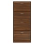 Oak brown plywood shoe cabinet 63x24x147 cm by vidaXL, Shoe racks and shoe organizers - Ref: Foro24-342549, Price: 157,30 €, ...