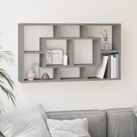 Wall shelf with 8 compartments in concrete gray by vidaXL, Shelves and shelves - Ref: Foro24-342590, Price: 50,46 €, Discount: %