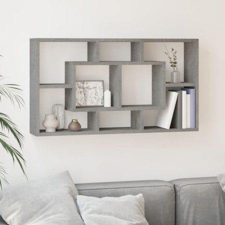 Wall shelf with 8 compartments in concrete gray by vidaXL, Shelves and shelves - Ref: Foro24-342590, Price: 51,12 €, Discount: %