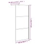 Black semi-frosted ESG glass shower screen 90x195 cm by vidaXL, Shower walls and screens - Ref: Foro24-151873, Price: 165,27 ...