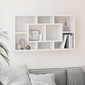 Wall shelf with 8 glossy white compartments by vidaXL, Shelves and shelves - Ref: Foro24-342591, Price: 47,54 €, Discount: %