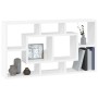 Estantería de pared con 8 compartimentos blanco brillante de vidaXL, Estantes y estanterías - Ref: Foro24-342591, Precio: 53,...