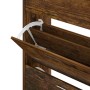 Schuhschrank aus geräuchertem Eichensperrholz, 63 x 24 x 103 cm von vidaXL, Schuhregale und Schuhorganisatoren - Ref: Foro24-...