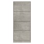 Mueble zapatero madera contrachapada gris hormigón 63x24x147 cm de vidaXL, Zapateros y organizadores de calzado - Ref: Foro24...