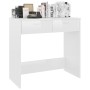 Escritorio de madera contrachapada blanco brillo 80x40x75 cm de vidaXL, Escritorios - Ref: Foro24-801361, Precio: 72,96 €, De...