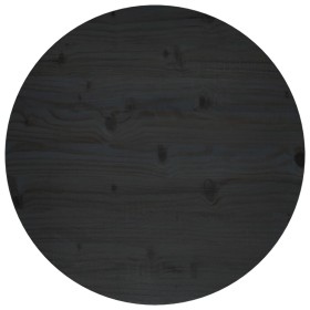 Solid black pine wood table surface Ø60x2.5 cm by vidaXL, Table tops - Ref: Foro24-813661, Price: 55,99 €, Discount: %