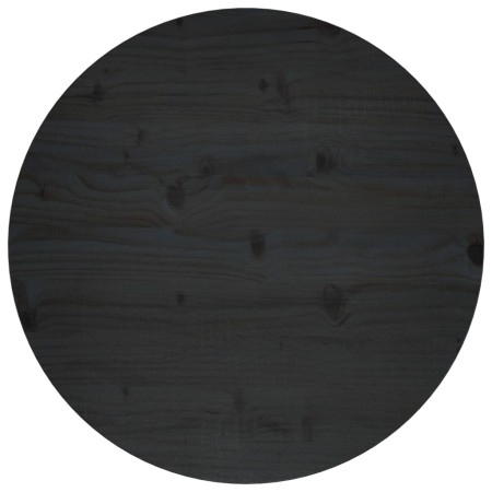 Solid black pine wood table surface Ø60x2.5 cm by vidaXL, Table tops - Ref: Foro24-813661, Price: 55,60 €, Discount: %