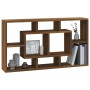 Wall shelf with 8 brown oak compartments by vidaXL, Shelves and shelves - Ref: Foro24-342594, Price: 50,46 €, Discount: %