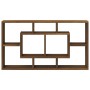 Wall shelf with 8 brown oak compartments by vidaXL, Shelves and shelves - Ref: Foro24-342594, Price: 50,46 €, Discount: %