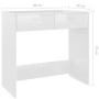 Glossy white plywood desk 80x40x75 cm by vidaXL, Desks - Ref: Foro24-801361, Price: 72,96 €, Discount: %