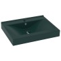 Lavabo de lujo con grifo cerámica verde oscuro 60x46 cm de vidaXL, Lavabos - Ref: Foro24-147025, Precio: 92,43 €, Descuento: %