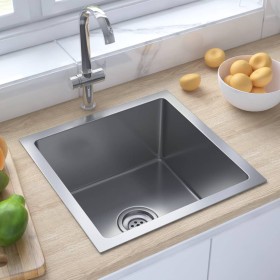 Handmade stainless steel kitchen sink by vidaXL, Sinks - Ref: Foro24-51500, Price: 76,22 €, Discount: %