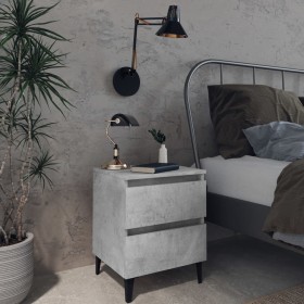 Bedside tables 2 pcs concrete gray plywood 40x35x50 cm by vidaXL, Nightstands - Ref: Foro24-805878, Price: 73,81 €, Discount: %