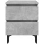 Bedside tables 2 pcs concrete gray plywood 40x35x50 cm by vidaXL, Nightstands - Ref: Foro24-805878, Price: 90,07 €, Discount: %