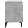 Bedside tables 2 pcs concrete gray plywood 40x35x50 cm by vidaXL, Nightstands - Ref: Foro24-805878, Price: 90,07 €, Discount: %