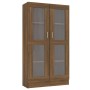 Brown oak plywood display case 82.5x30.5x150 cm by vidaXL, Bookcases and shelves - Ref: Foro24-815119, Price: 151,10 €, Disco...