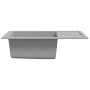 Fregadero de cocina con rebosadero ovalado granito gris de vidaXL, Fregaderos - Ref: Foro24-147102, Precio: 174,58 €, Descuen...