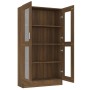 Brown oak plywood display case 82.5x30.5x150 cm by vidaXL, Bookcases and shelves - Ref: Foro24-815119, Price: 151,10 €, Disco...