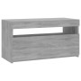 TV cabinet with LED lights Sonoma gray 75x35x40 cm by vidaXL, TV Furniture - Ref: Foro24-815125, Price: 59,99 €, Discount: %