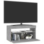 Mueble de TV con luces LED gris Sonoma 75x35x40 cm de vidaXL, Muebles TV - Ref: Foro24-815125, Precio: 57,92 €, Descuento: %